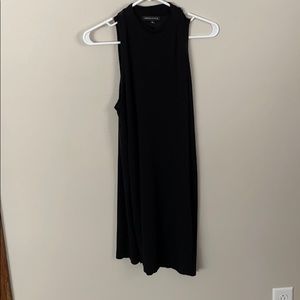 KENDALL AND KYLIE Black Mock Neck Tank Dress